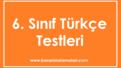 6. Sınıf Türkçe Parçada Anlam Testi Çöz -2
